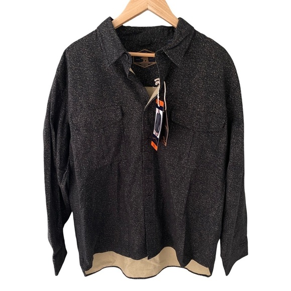 Freedom Foundry Other - Freedom Foundry Dry Goods Co. Black Heather Lined Shirt Jacket NWT Size XXL